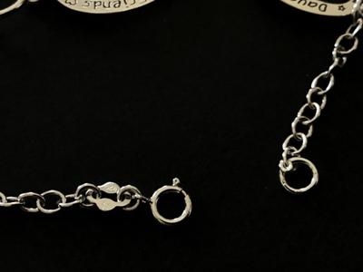 925 Friends, Sister , Daughters Silver Dainty Bracelet