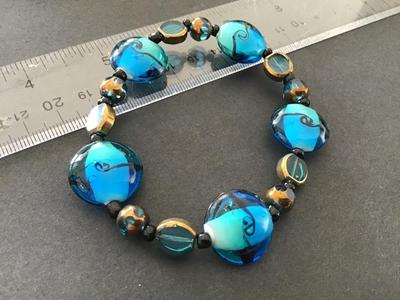 Blue Glass Bracelet