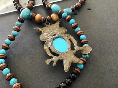 Owl Necklace Southwest Style