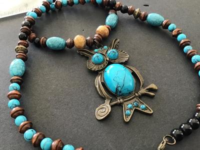 Owl Necklace Southwest Style