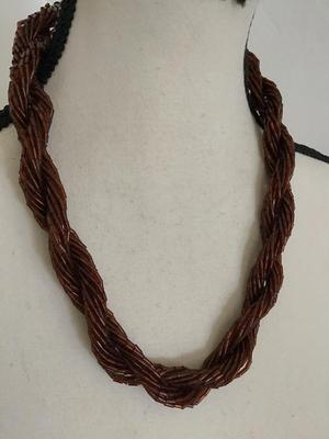 Glass Tube Beaded Necklace