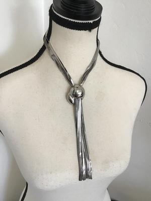 Silvertone Statement Bling Necklace