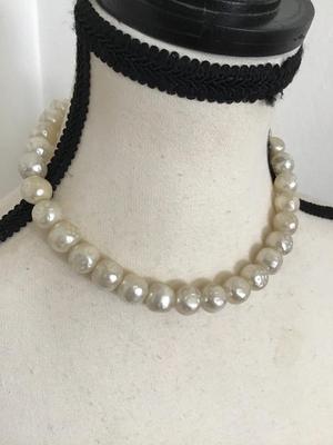 Vintage Faux Baroque Pearl Necklace