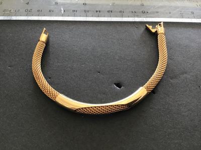 Avon Vintage Gold Mesh Bracelet