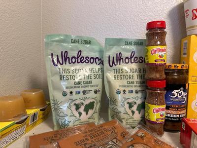 RAISINS, MICROWAVE POPCORN, APPLE SAUCE, SWEETENER, CANE SUGAR AND MORE