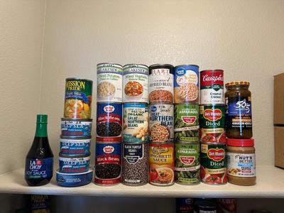 CANNED SALMON, VEGGIES, PEANUT BUTTER, SOY SAUCE AND MORE