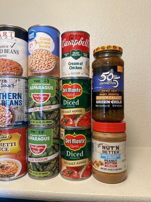 CANNED SALMON, VEGGIES, PEANUT BUTTER, SOY SAUCE AND MORE