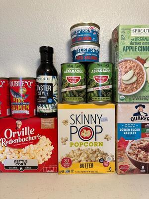INSTANT OATMEAL, SALSA, MICROWAVE POPCORN AND MORE
