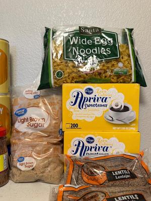 APRIVA SWEETENER, LENTILS, VEGETABLE OIL AND MORE