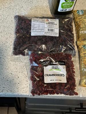 COFFEE GROUNDS, CRANBERRIES, DRIED CHERRIES AND MORE