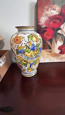 LOVELY HOME DECOR, LAMP, VASE AND A PAINTING