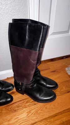 LADIES AUDREY BROOKE LEATHER BOOTS SIZE 9-1/2 and 2 WALLETS