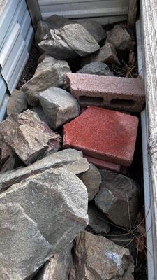 2 - 3 TONS LANDSCAPING/RIVER ROCK