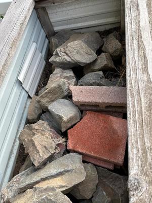 2 - 3 TONS LANDSCAPING/RIVER ROCK