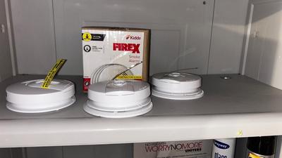 3) NEW KIDDE FIREX SMOKE ALARMS