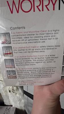 FURNITURE CARE CLEANING SYSTEM, GLASS CLEANER ANT AND ROACH SPRAY AND SOAP DISPENSER FOR SINK