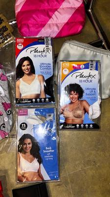 LADIES UNDER GARMENTS, SLIPPERS, COSMETIC BAGS, AND MORE