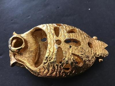 Vintage Large Owl Pendant Perfume Holder Vintage