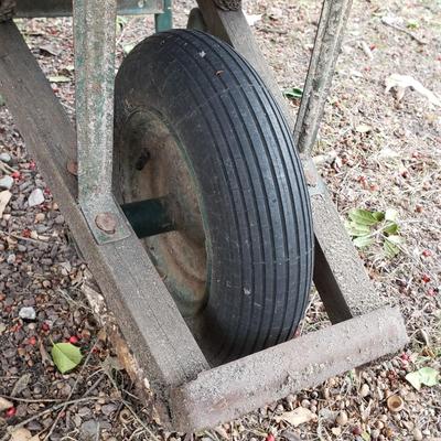 LOT 270: True Temper Steel Wheelbarrow & Husky 6 Ft Ladder
