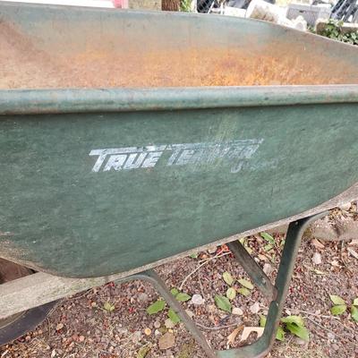 LOT 270: True Temper Steel Wheelbarrow & Husky 6 Ft Ladder