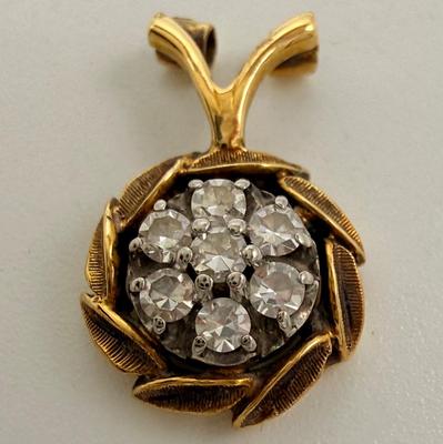 18K Cluster Pendant (ST-HS)