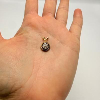 18K Cluster Pendant (ST-HS)