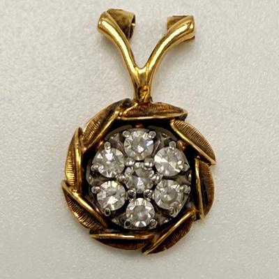 18K Cluster Pendant (ST-HS)