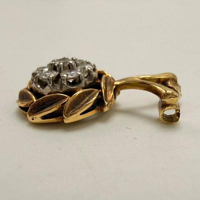 18K Cluster Pendant (ST-HS)