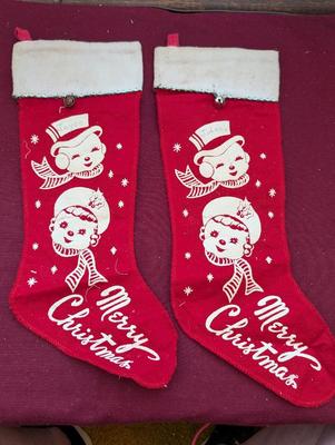 Vintage Christmas Stockinngs 1950's