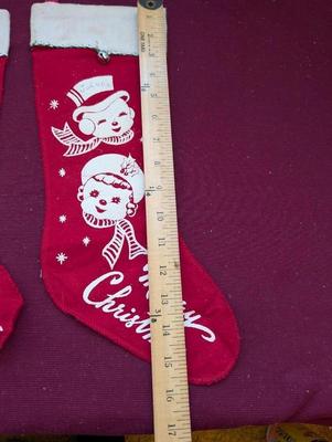 Vintage Christmas Stockinngs 1950's