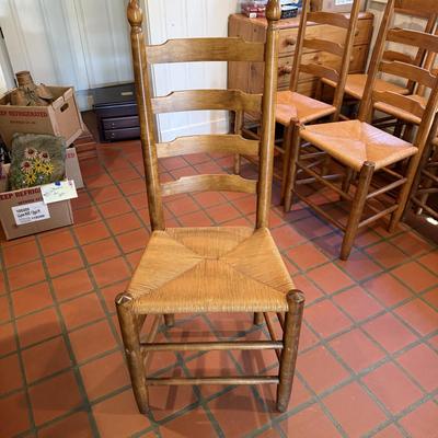 Eight Tall Ladder Back Chairs (KN-BM)