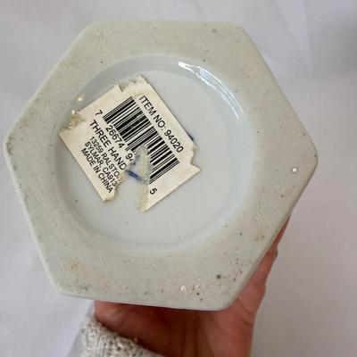 Two Yellow and Blue Ginger Jars (LR-BM)