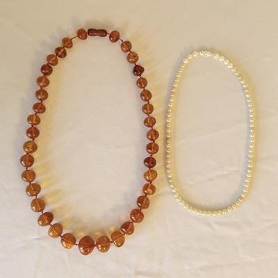 Amber & Pearl Necklaces (K-HS)