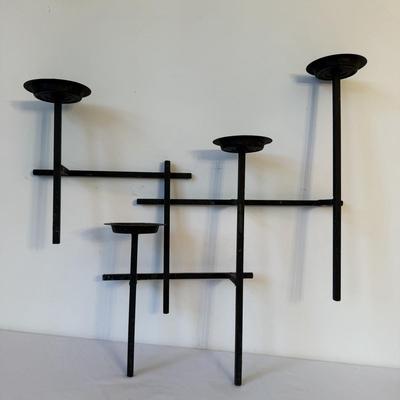 Two Iron Candleholders (DR-HS)