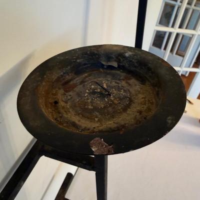 Two Iron Candleholders (DR-HS)