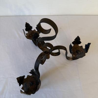 Two Iron Candleholders (DR-HS)