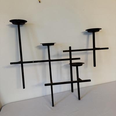 Two Iron Candleholders (DR-HS)