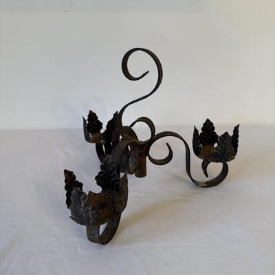 Two Iron Candleholders (DR-HS)