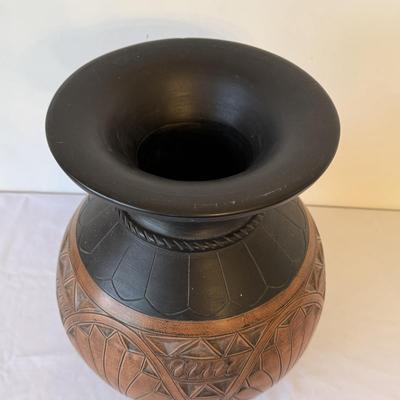 Chinese Woven Willow Basket with Indonesian Urn & Reed Basket (E-HS)