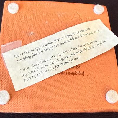 Roselane Pottery Leaf Dish, Emerson Creek Pottery Bowl, & Anne Isaac Art Tile (K-HS)