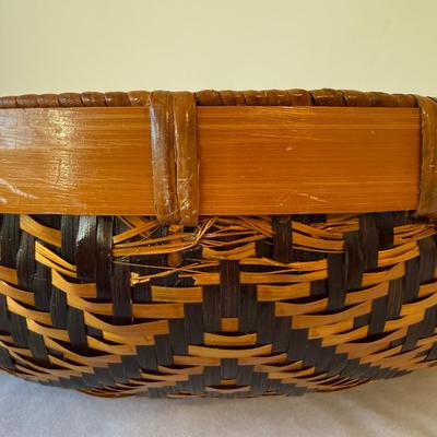 Basket of Temari Balls with Two Cross Stitch Wall Hangings (E-HS)