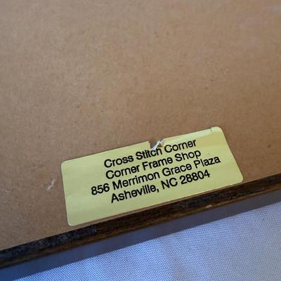 Basket of Temari Balls with Two Cross Stitch Wall Hangings (E-HS)