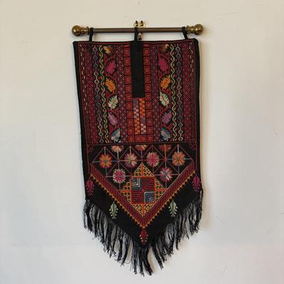 Basket of Temari Balls with Two Cross Stitch Wall Hangings (E-HS)