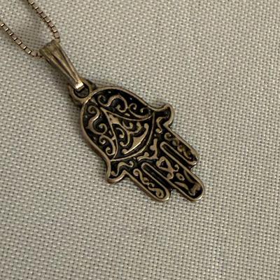 Jerusalem Cross with Hamsa Pendants & More, incl. 925 (K-HS)