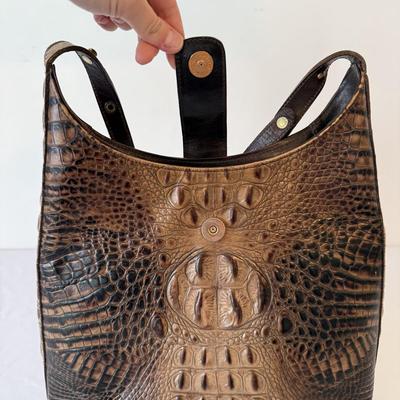 Brahmin Crocodile Leather Handbag (P-HS)