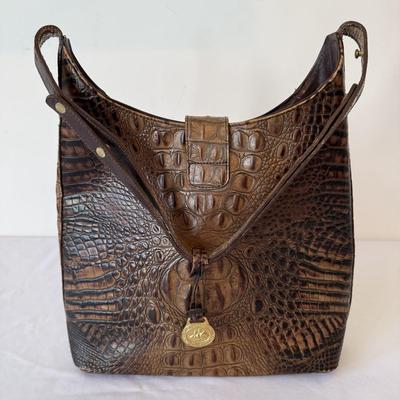 Brahmin Crocodile Leather Handbag (P-HS)