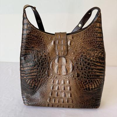 Brahmin Crocodile Leather Handbag (P-HS)