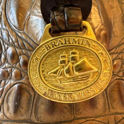 Brahmin Crocodile Leather Handbag (P-HS)