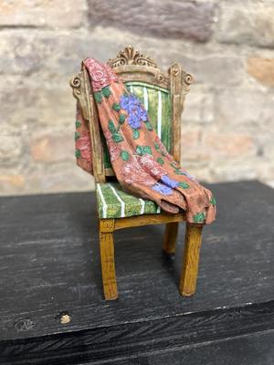 Sale Photo Thumbnail #518: From the Hats for Teddy series, Dresser with Mirror, Three Hat Stands & Chair