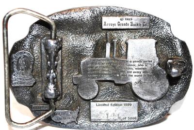 1989 Commemorative "American Agriculture" Belt Buckle 3" x 2¼"
